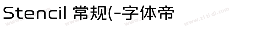 Stencil 常规(字体转换